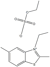 2,5-DIMETHYL-3-ETHYLBENZOTHIAZOLIUM ETHYLSULFATE Structure