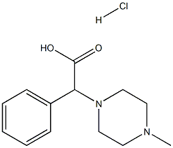 2-(4-Methylpiperazin-1-Yl)-2-Phenylacetic Acid Hydrochloride Structure
