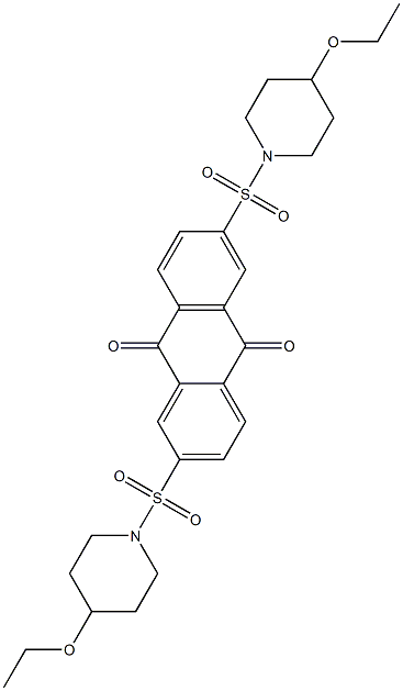 2,6-bis(4-ethoxypiperidin-1-ylsulfonyl)anthracene-9,10-dione