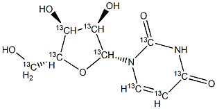 Uridine-13C9 Structure