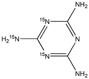 Melamine-15N3 (ring Nitrogens) Structure