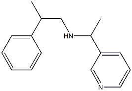 (2-phenylpropyl)[1-(pyridin-3-yl)ethyl]amine Structure