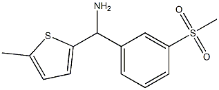(3-methanesulfonylphenyl)(5-methylthiophen-2-yl)methanamine Struktur