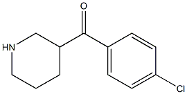 (4-chlorophenyl)(piperidin-3-yl)methanone Struktur