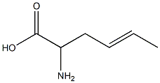 (4E)-2-aminohex-4-enoic acid Structure