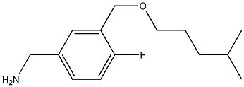 (4-fluoro-3-{[(4-methylpentyl)oxy]methyl}phenyl)methanamine Struktur