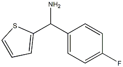 (4-fluorophenyl)(thiophen-2-yl)methanamine Structure
