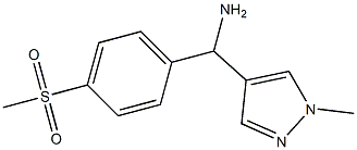 (4-methanesulfonylphenyl)(1-methyl-1H-pyrazol-4-yl)methanamine
