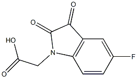 (5-fluoro-2,3-dioxo-2,3-dihydro-1H-indol-1-yl)acetic acid Structure