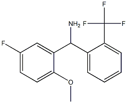 (5-fluoro-2-methoxyphenyl)[2-(trifluoromethyl)phenyl]methanamine Structure
