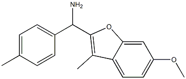 (6-methoxy-3-methyl-1-benzofuran-2-yl)(4-methylphenyl)methanamine