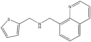 (quinolin-8-ylmethyl)(thiophen-2-ylmethyl)amine Structure