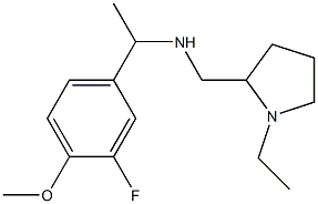 [(1-ethylpyrrolidin-2-yl)methyl][1-(3-fluoro-4-methoxyphenyl)ethyl]amine Struktur