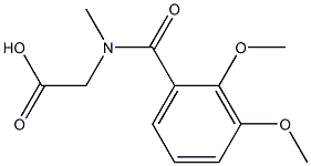 [(2,3-dimethoxybenzoyl)(methyl)amino]acetic acid Structure
