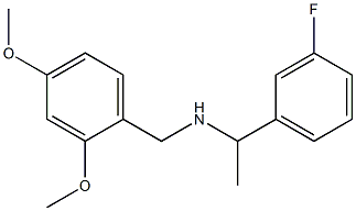 [(2,4-dimethoxyphenyl)methyl][1-(3-fluorophenyl)ethyl]amine Structure