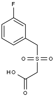 [(3-fluorobenzyl)sulfonyl]acetic acid Structure