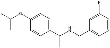 [(3-fluorophenyl)methyl]({1-[4-(propan-2-yloxy)phenyl]ethyl})amine