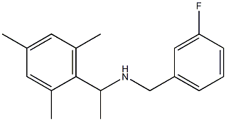 [(3-fluorophenyl)methyl][1-(2,4,6-trimethylphenyl)ethyl]amine|