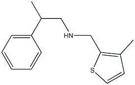 [(3-methylthiophen-2-yl)methyl](2-phenylpropyl)amine Structure