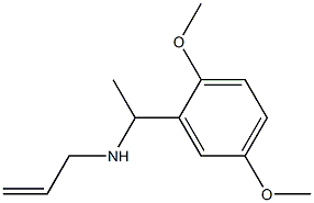 [1-(2,5-dimethoxyphenyl)ethyl](prop-2-en-1-yl)amine,,结构式
