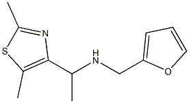 [1-(2,5-dimethyl-1,3-thiazol-4-yl)ethyl](furan-2-ylmethyl)amine Struktur
