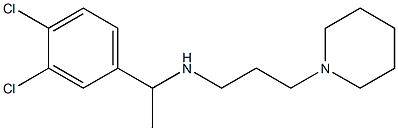 [1-(3,4-dichlorophenyl)ethyl][3-(piperidin-1-yl)propyl]amine Structure