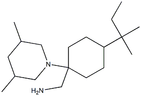 [1-(3,5-dimethylpiperidin-1-yl)-4-(2-methylbutan-2-yl)cyclohexyl]methanamine Structure