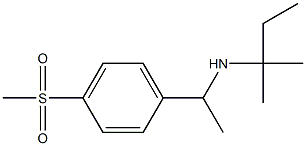 [1-(4-methanesulfonylphenyl)ethyl](2-methylbutan-2-yl)amine|