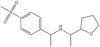 [1-(4-methanesulfonylphenyl)ethyl][1-(oxolan-2-yl)ethyl]amine