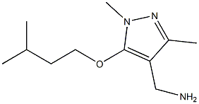 [1,3-dimethyl-5-(3-methylbutoxy)-1H-pyrazol-4-yl]methanamine Structure