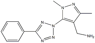  [1,3-dimethyl-5-(5-phenyl-2H-1,2,3,4-tetrazol-2-yl)-1H-pyrazol-4-yl]methanamine