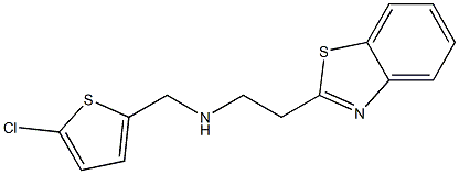 [2-(1,3-benzothiazol-2-yl)ethyl][(5-chlorothiophen-2-yl)methyl]amine Structure