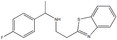 [2-(1,3-benzothiazol-2-yl)ethyl][1-(4-fluorophenyl)ethyl]amine Structure