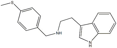 [2-(1H-indol-3-yl)ethyl]({[4-(methylsulfanyl)phenyl]methyl})amine Structure