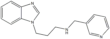 [3-(1H-1,3-benzodiazol-1-yl)propyl](pyridin-3-ylmethyl)amine Struktur