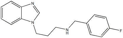 [3-(1H-1,3-benzodiazol-1-yl)propyl][(4-fluorophenyl)methyl]amine 结构式