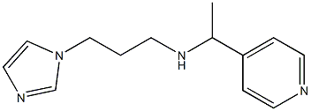 [3-(1H-imidazol-1-yl)propyl][1-(pyridin-4-yl)ethyl]amine Structure