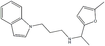 [3-(1H-indol-1-yl)propyl][1-(5-methylfuran-2-yl)ethyl]amine Structure