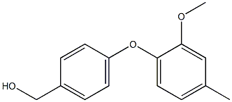[4-(2-methoxy-4-methylphenoxy)phenyl]methanol Struktur