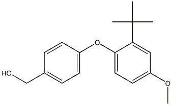[4-(2-tert-butyl-4-methoxyphenoxy)phenyl]methanol Struktur