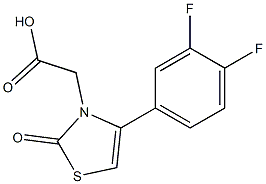 [4-(3,4-difluorophenyl)-2-oxo-1,3-thiazol-3(2H)-yl]acetic acid Structure