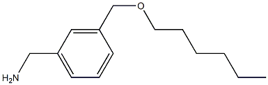 {3-[(hexyloxy)methyl]phenyl}methanamine Structure