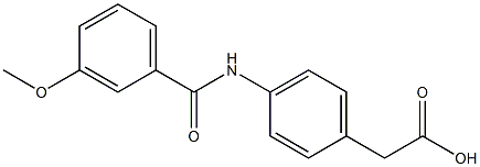 {4-[(3-methoxybenzoyl)amino]phenyl}acetic acid