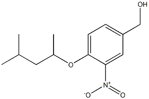 {4-[(4-methylpentan-2-yl)oxy]-3-nitrophenyl}methanol Struktur