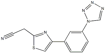 {4-[3-(1H-tetrazol-1-yl)phenyl]-1,3-thiazol-2-yl}acetonitrile