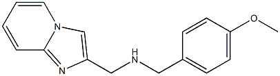 {imidazo[1,2-a]pyridin-2-ylmethyl}[(4-methoxyphenyl)methyl]amine Structure