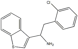 1-(1-benzothiophen-3-yl)-2-(2-chlorophenyl)ethan-1-amine Struktur