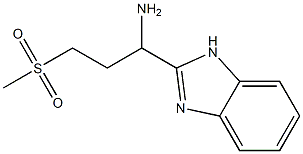 1-(1H-1,3-benzodiazol-2-yl)-3-methanesulfonylpropan-1-amine 化学構造式