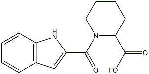 1-(1H-indol-2-ylcarbonyl)piperidine-2-carboxylic acid 结构式