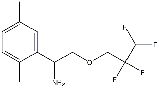 1-(2,5-dimethylphenyl)-2-(2,2,3,3-tetrafluoropropoxy)ethan-1-amine Struktur